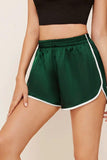 Satin Green Shorts