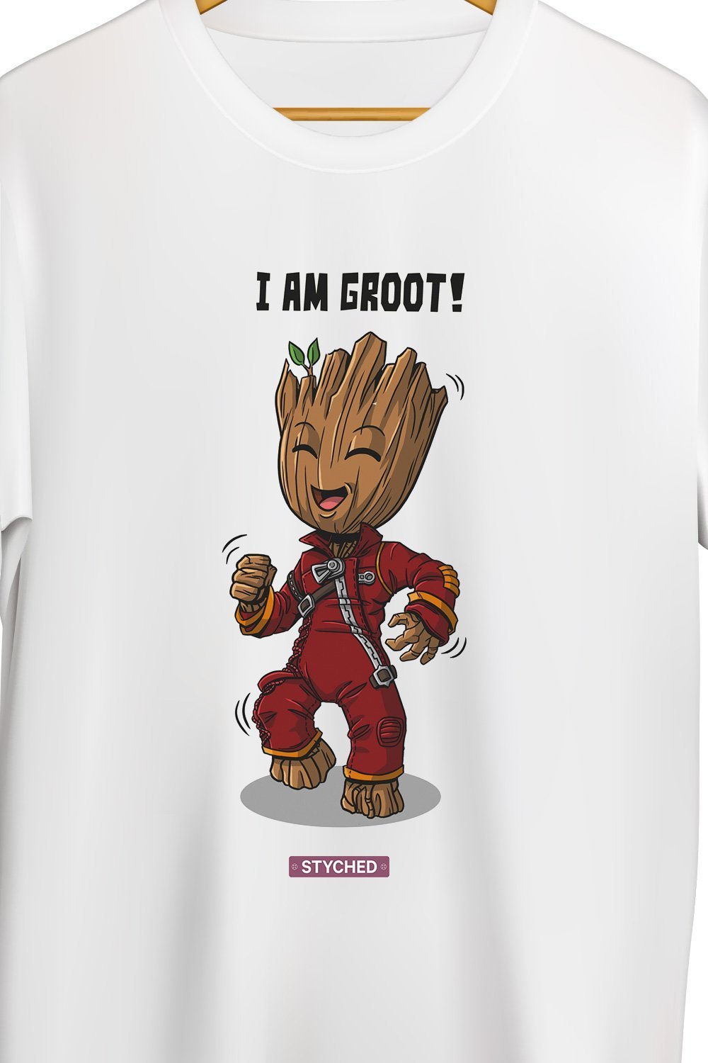 Marvel's Groot - Happy Groot Superhero Fan Tee