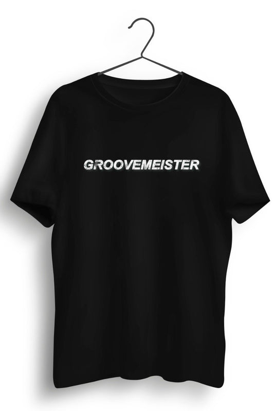 Groovemeister Graphic Printed Black Tshirt