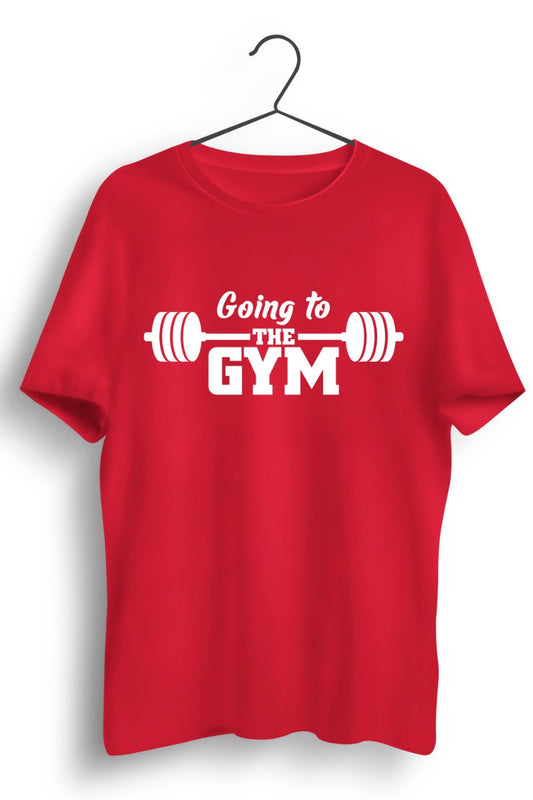 Going To The Gym Red Tshirt