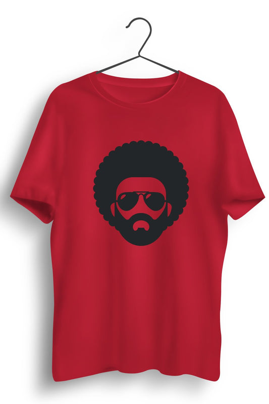 Hipster Gangsta Graphic Printed Red  Tshirt