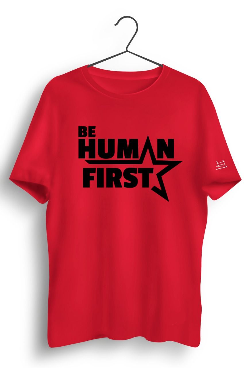 Human First Graphic Printed Tshirt