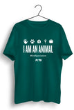 I Am An Animal Green Tshirt