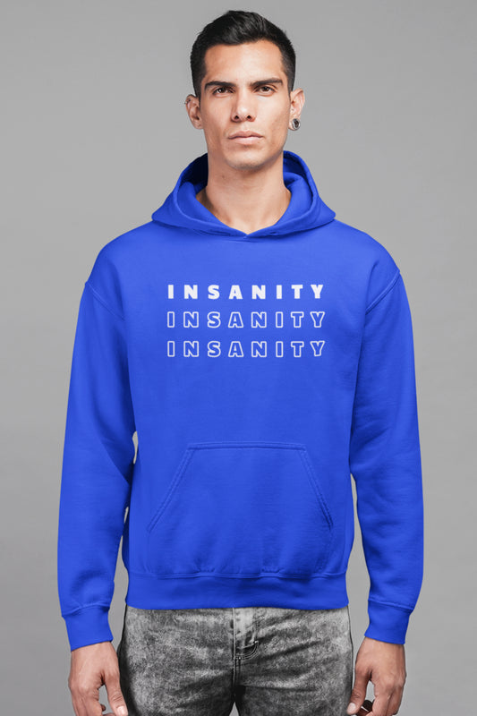 Insanity Premium Non Zipper Blue Hoodie