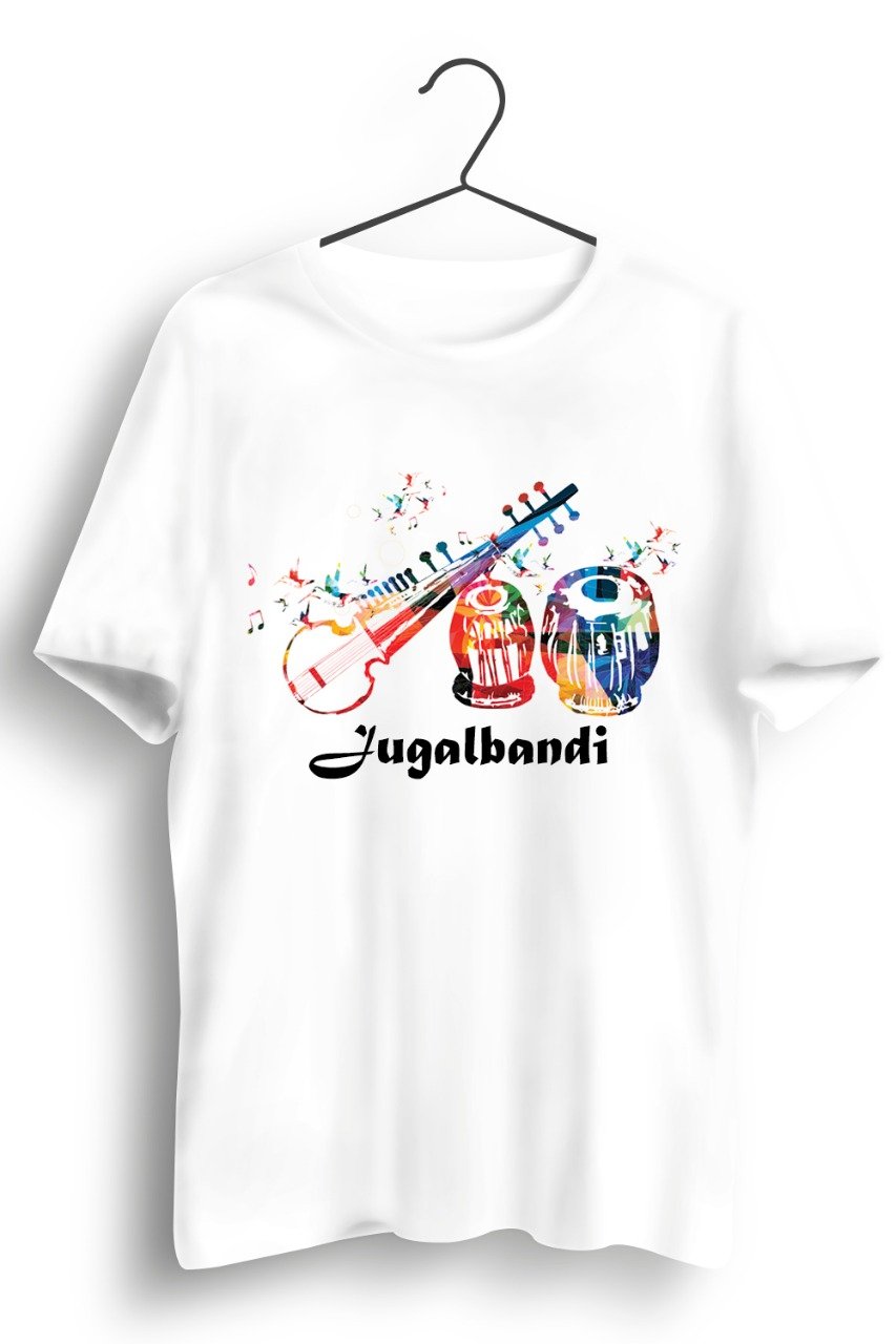 Jugalbandi Graphic Printed White Tshirt