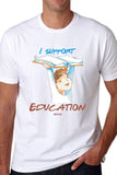 Save Govt. Schools Movement Tee - Styched In India Graphic T-Shirt White