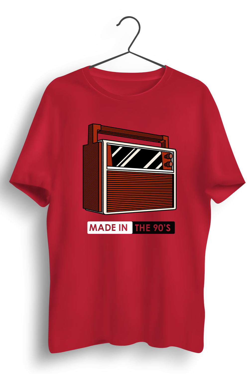 Made In The 90s Graphic Printed Red Tshirt