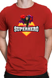 Main Bhi Superhero - Casual biowashed cotton red t-shirt