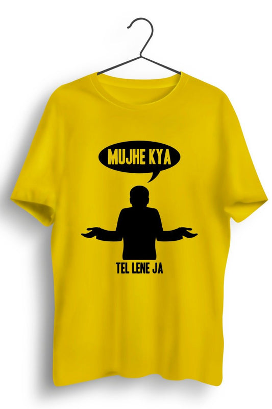 Mujhe Kya Yellow Tshirt