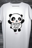I am not Fat I am just a little Fluffy - Funny Casual White T-Shirt