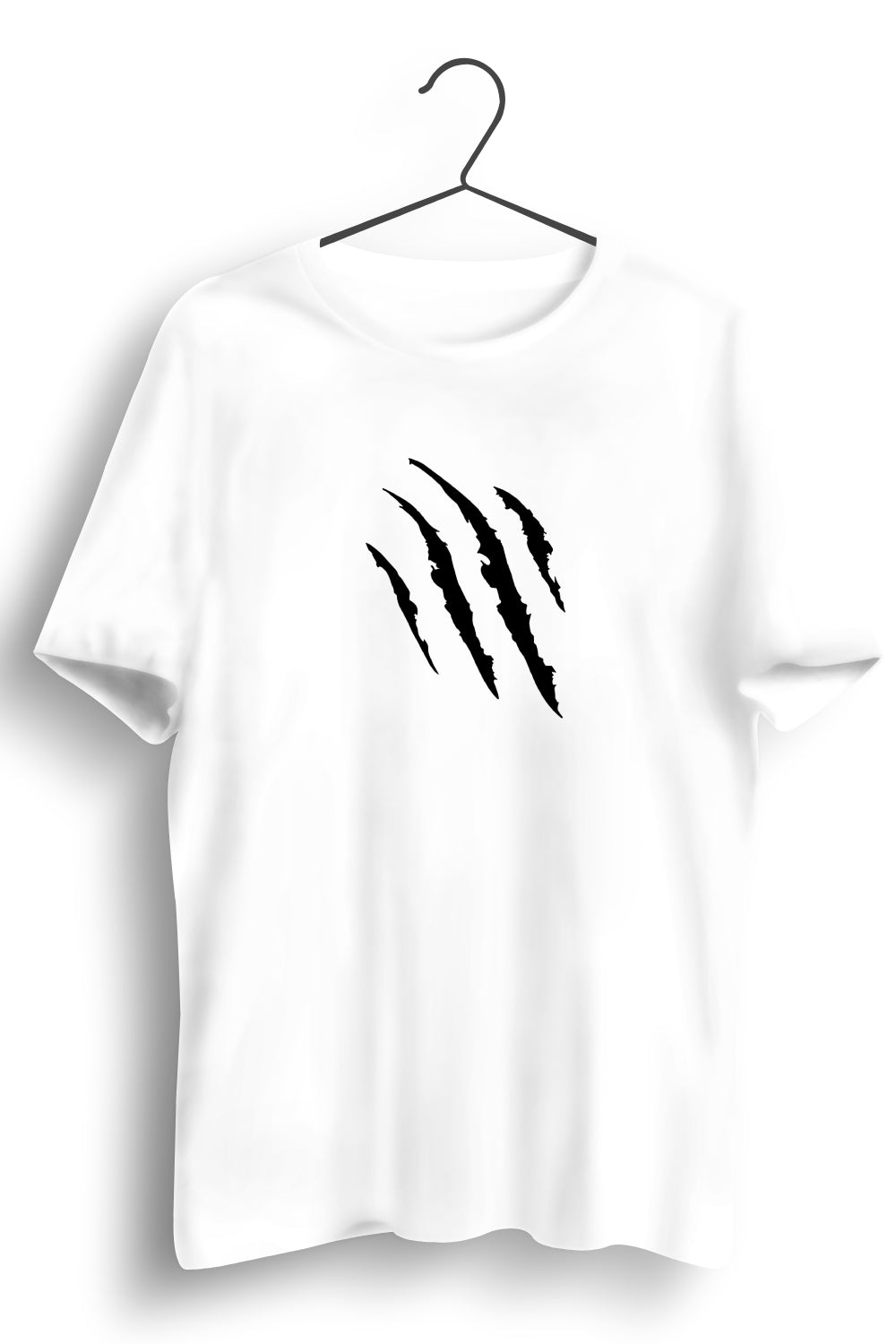 Panther Claw Graphic Printed White Tshirt