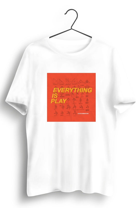 Everything Is Play Album Artwork White Tshirt