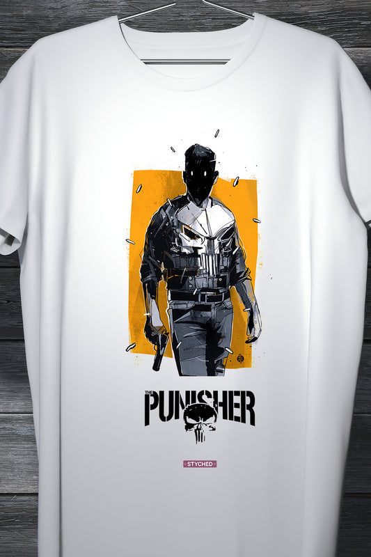 The Punisher - Marvel Cinematic Universe - Comic Style printed T-Shirt