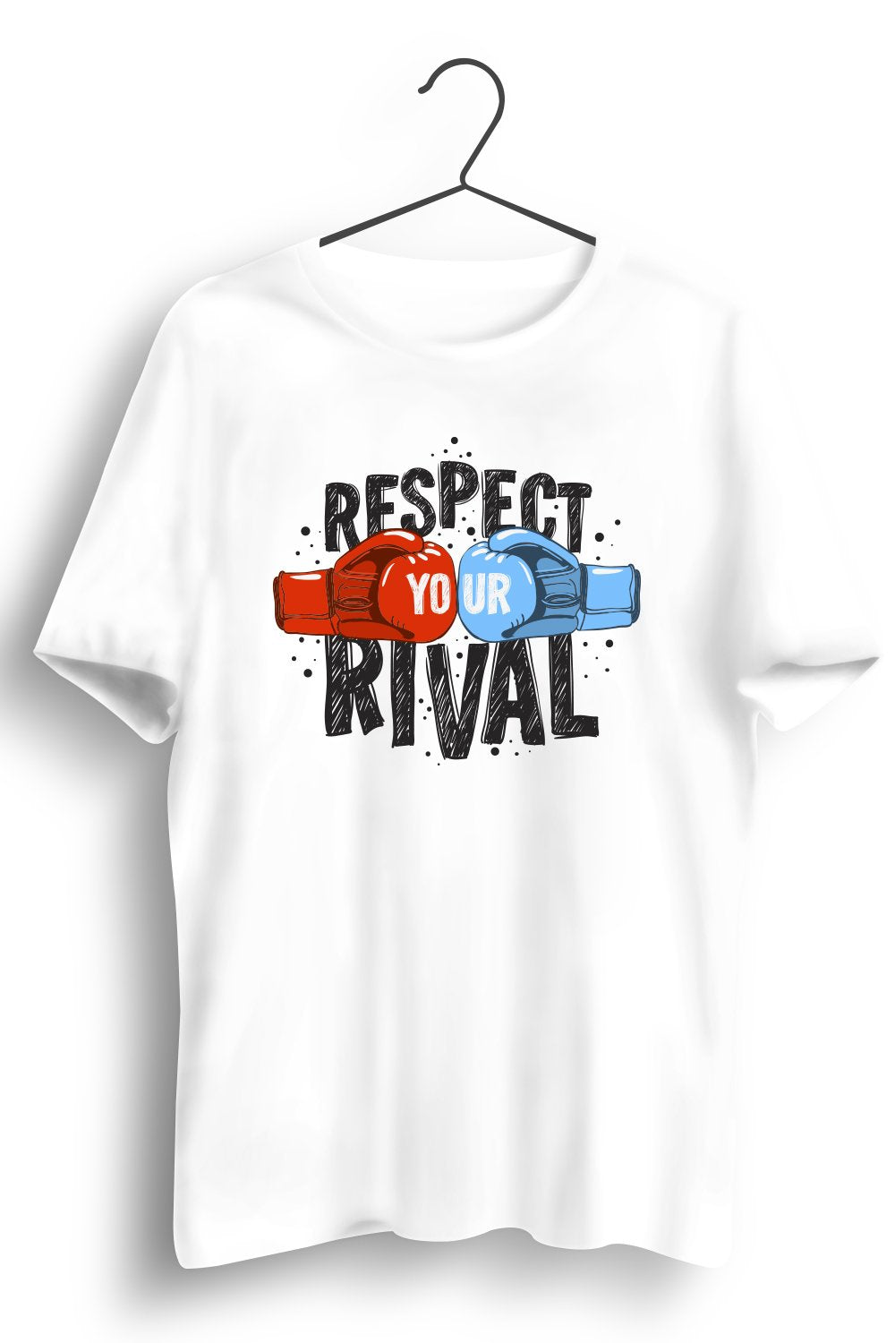 Respect Your Rival Graphic Printed White Tshirt