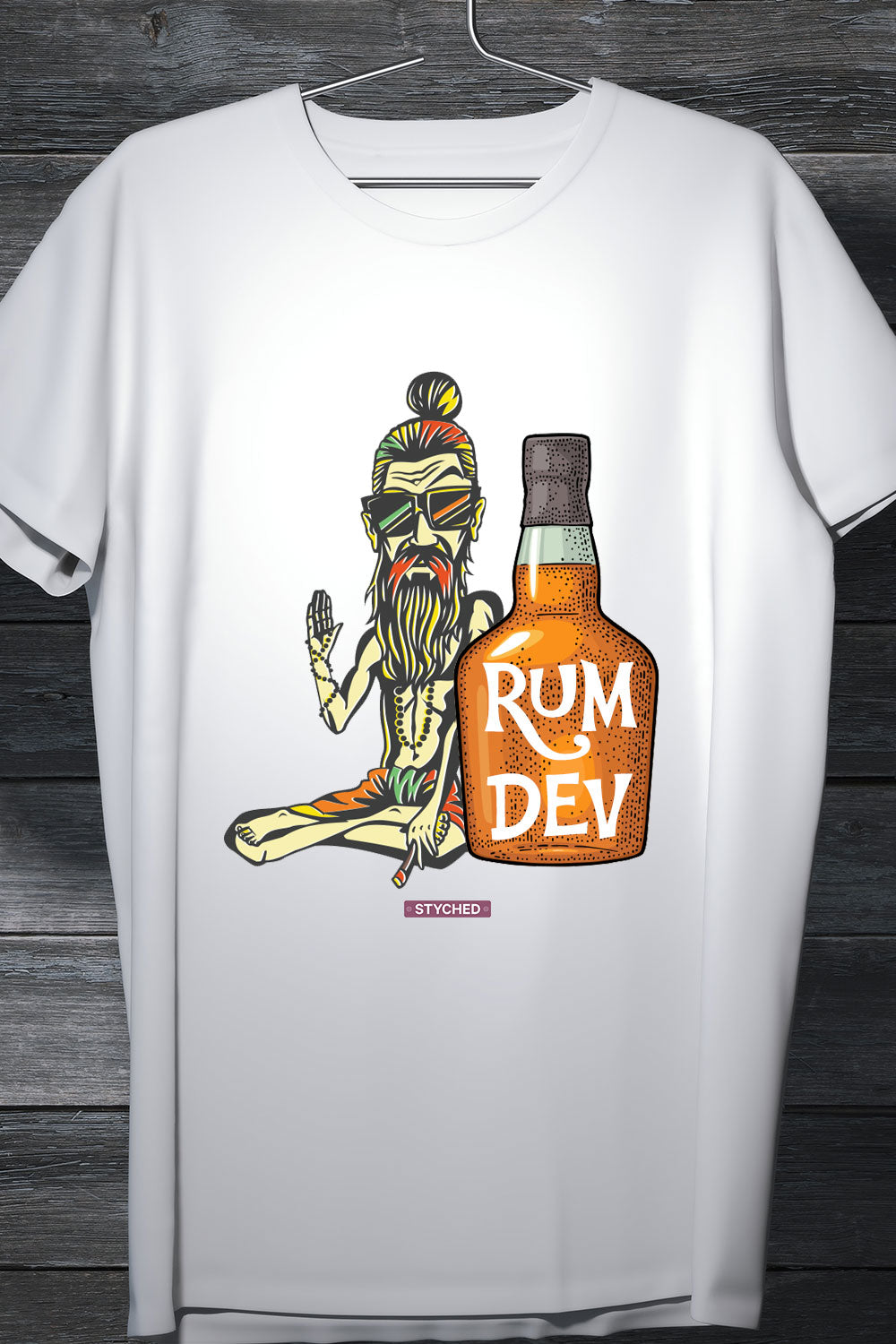 Rum Dev - Quirky Printed Casual T-Shirt