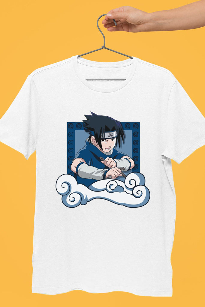 Sasuke White Tshirt