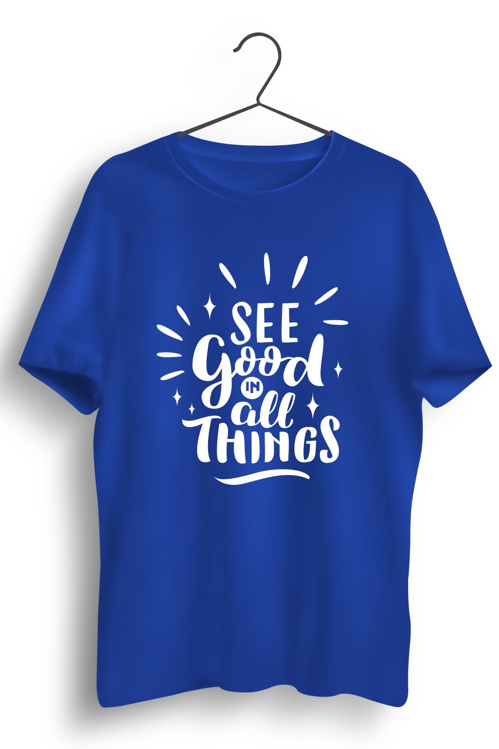 See Good In All Things Graphic Printed Blue Tshirt