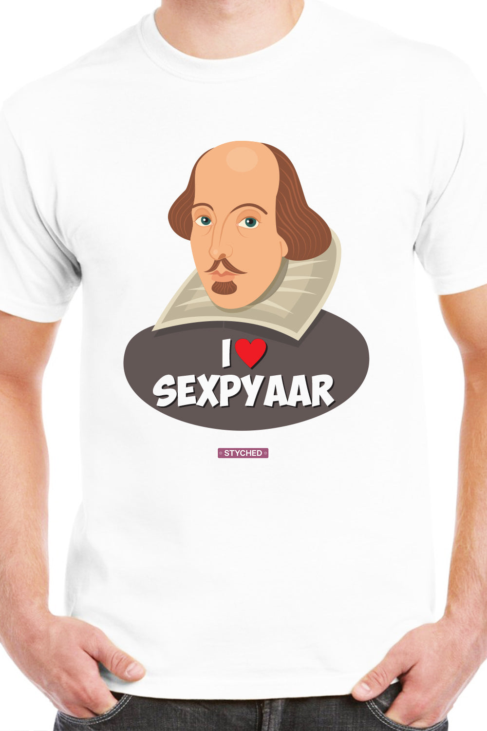 I Love Shakespeare - Quirky Graphic White TShirt