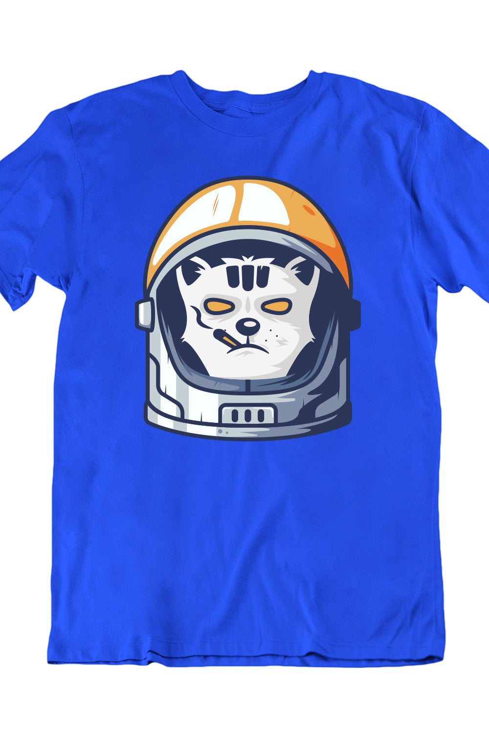 Smoking Space Fox Blue Tshirt