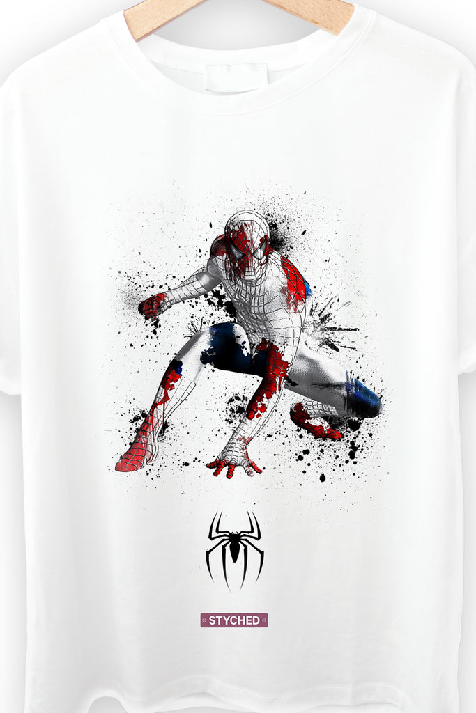 Marvel's Spiderman Color splash graphic T-Shirt