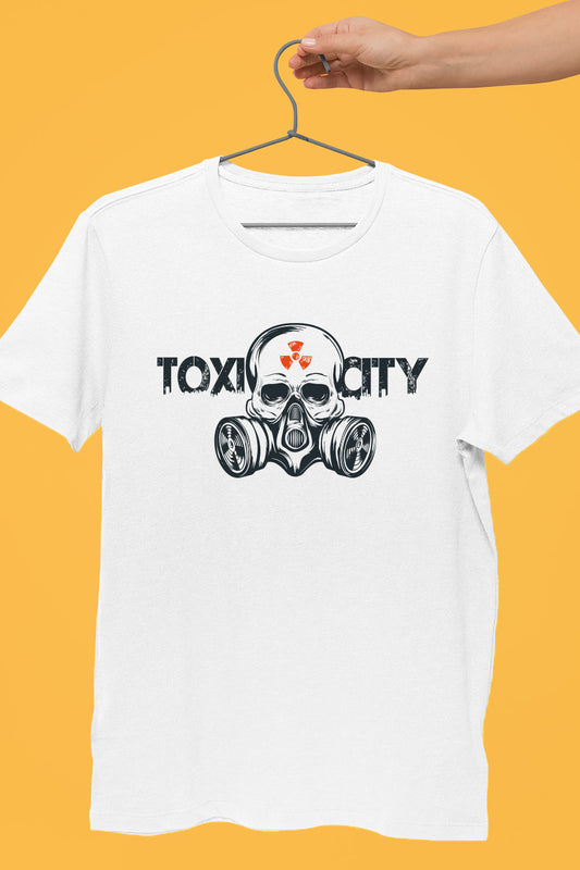 Toxicity Graphic White Tshirt