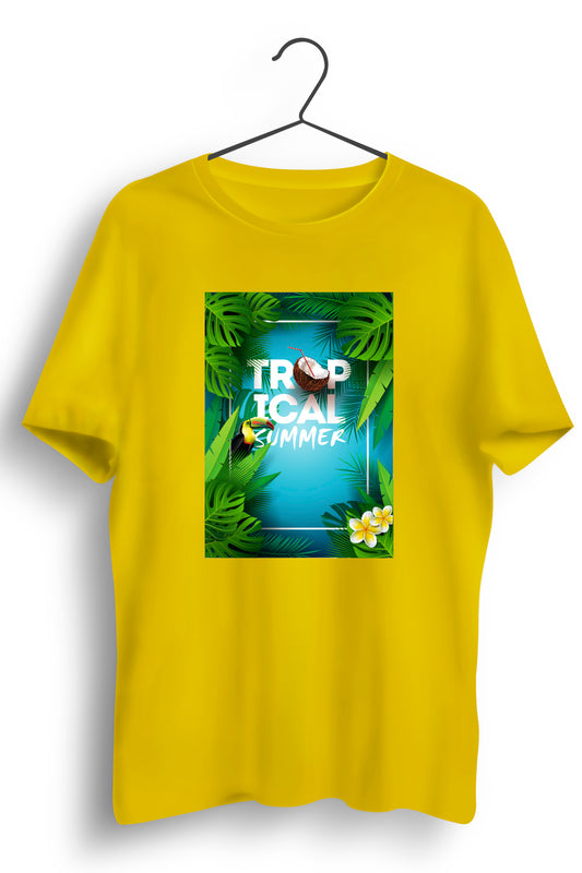 Tropical Summer Yellow Tshirt