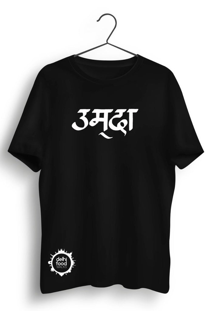 Umda Graphic Printed Black Tshirt