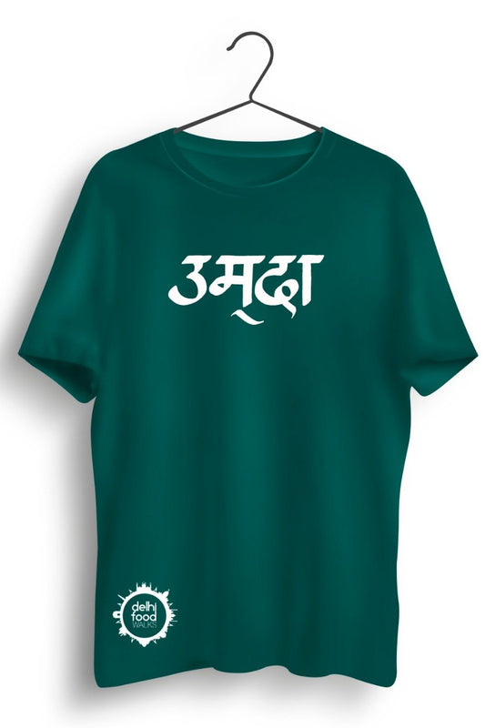 Umda Graphic Printed Green Tshirt