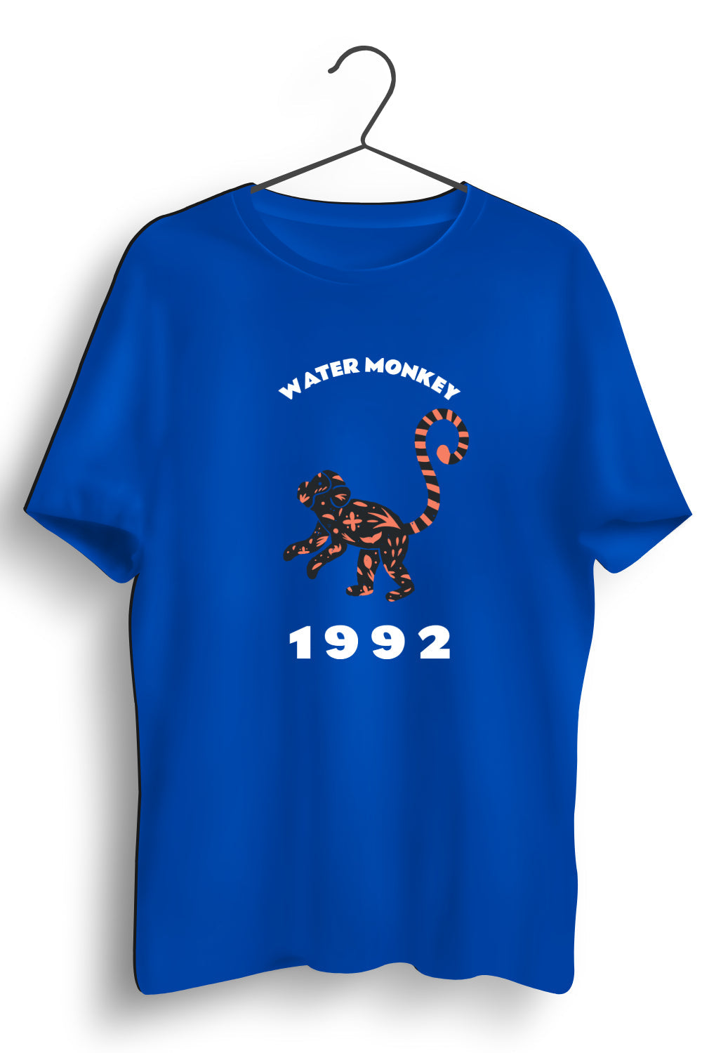 Water Monkey Graphic Printed Blue Tshirt