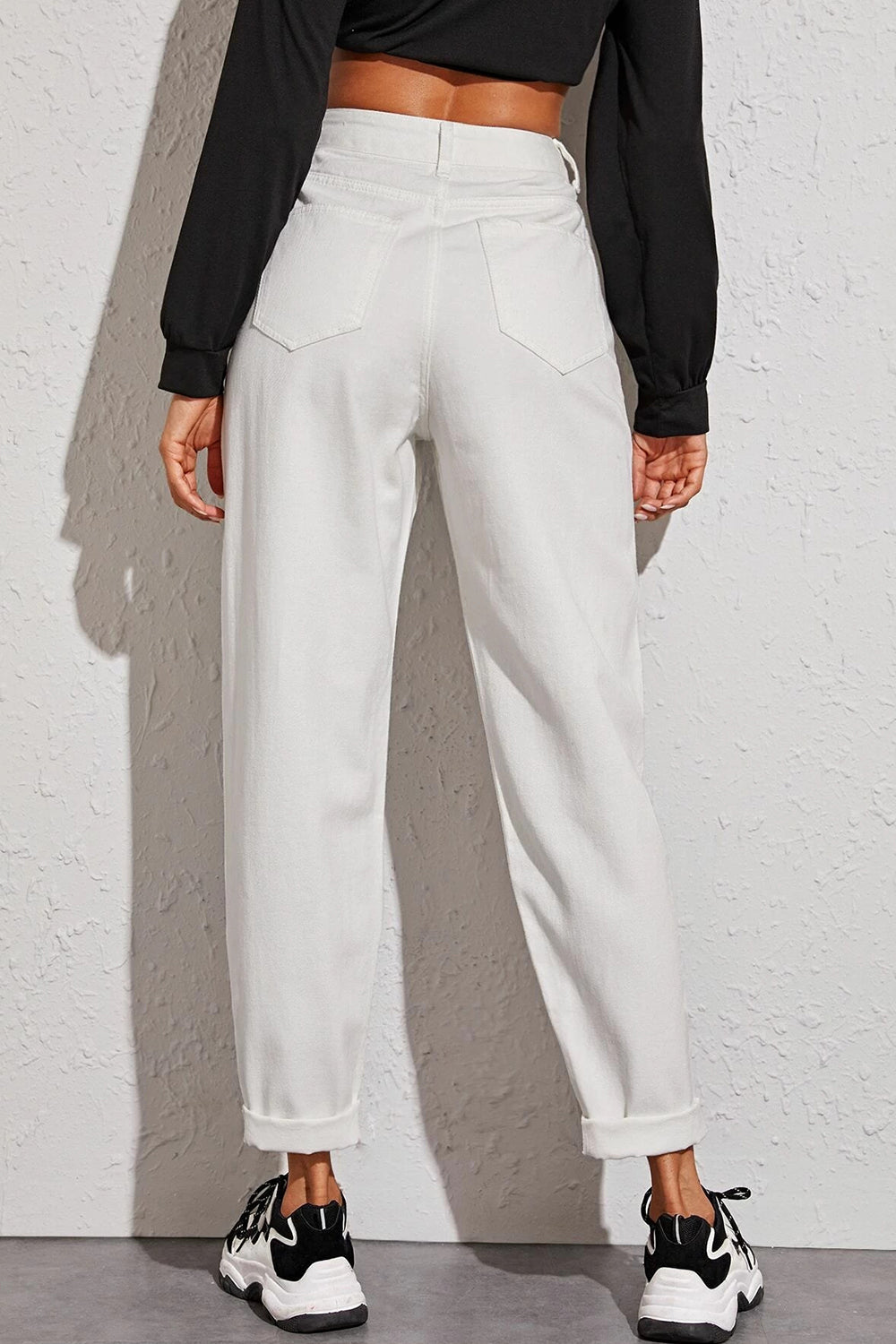 White Casual Pant