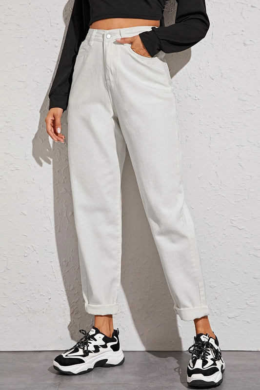 White Casual Pant