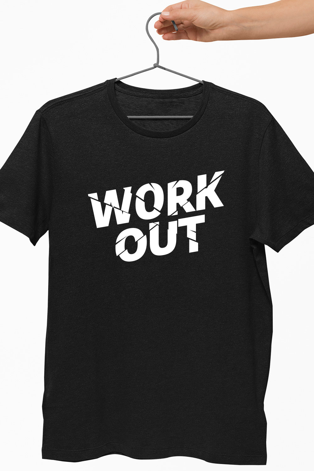 Work Out Black Dry-Fit T-Shirt