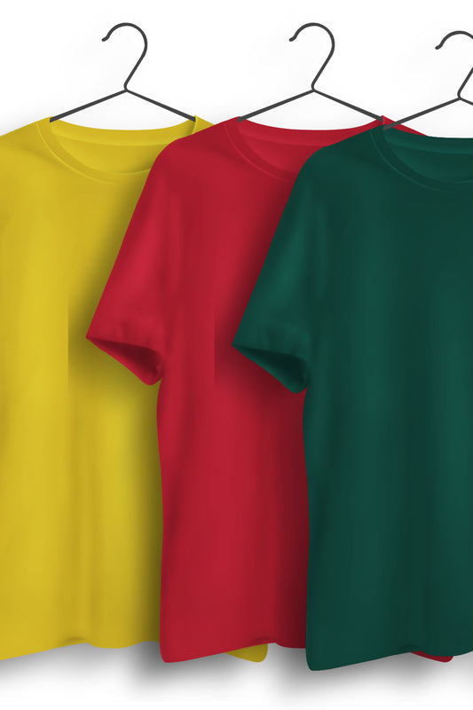 Pack of 3 - Yellow, Red and Green